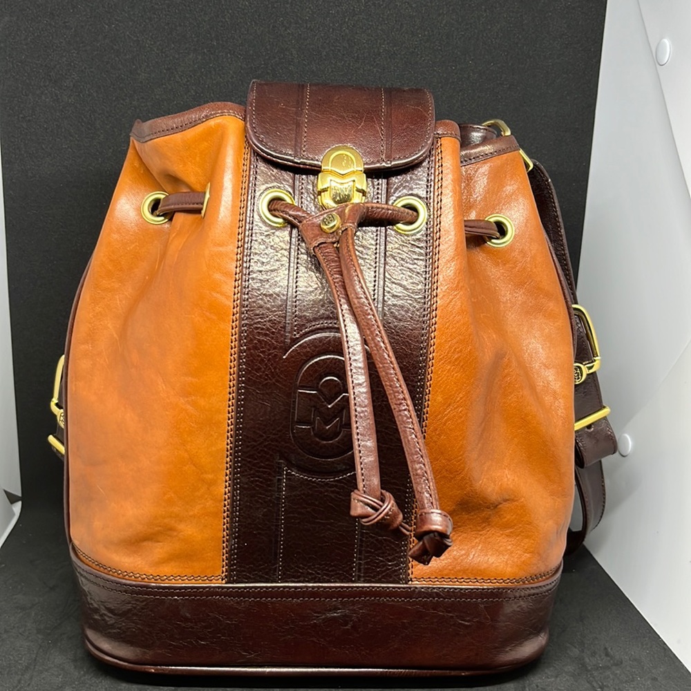 Mario Orlandi Vintage Leather Brown Shoulder Bag